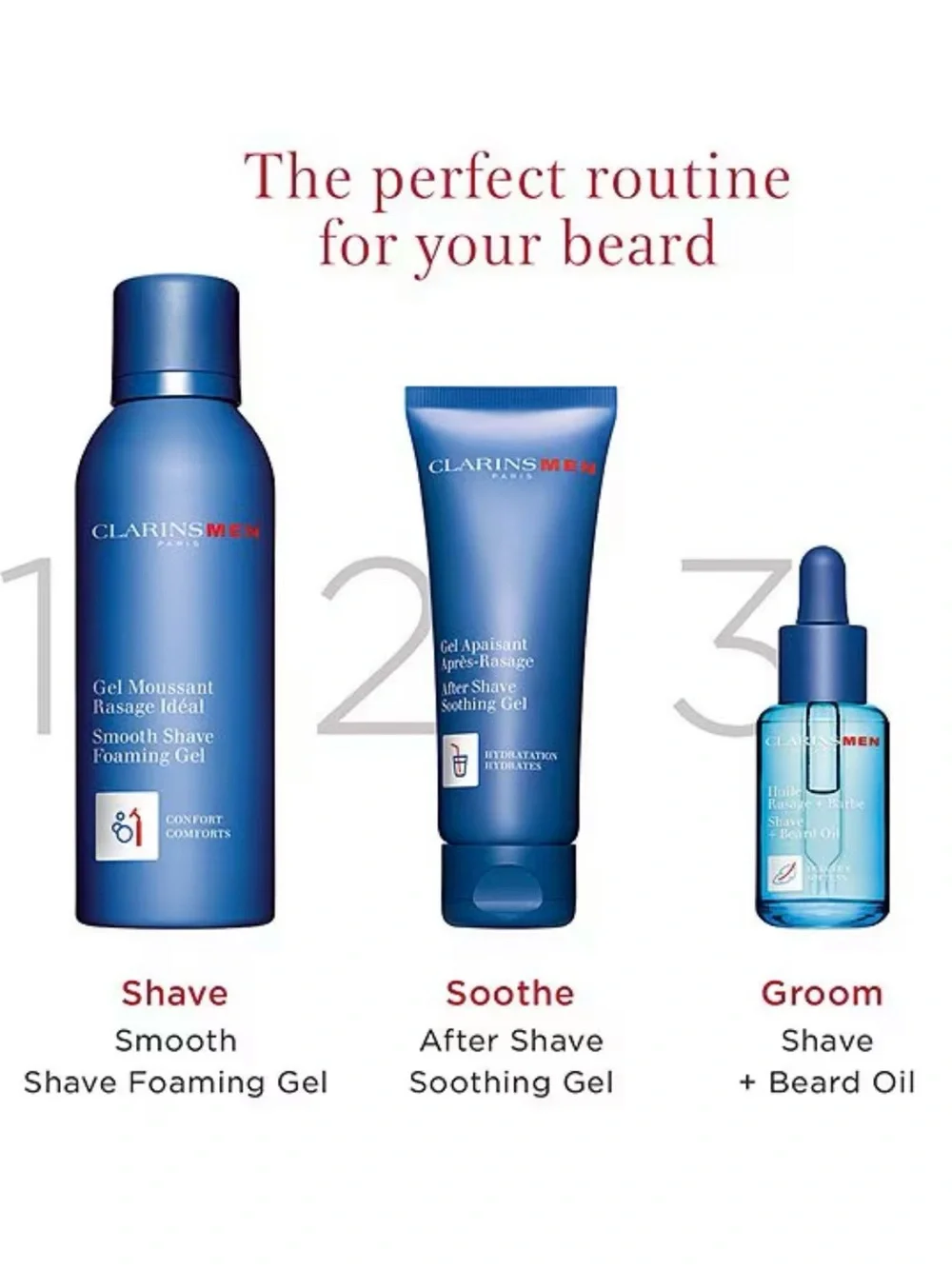 3/$12 Clarins Men Shave + Beard Oil .1oz